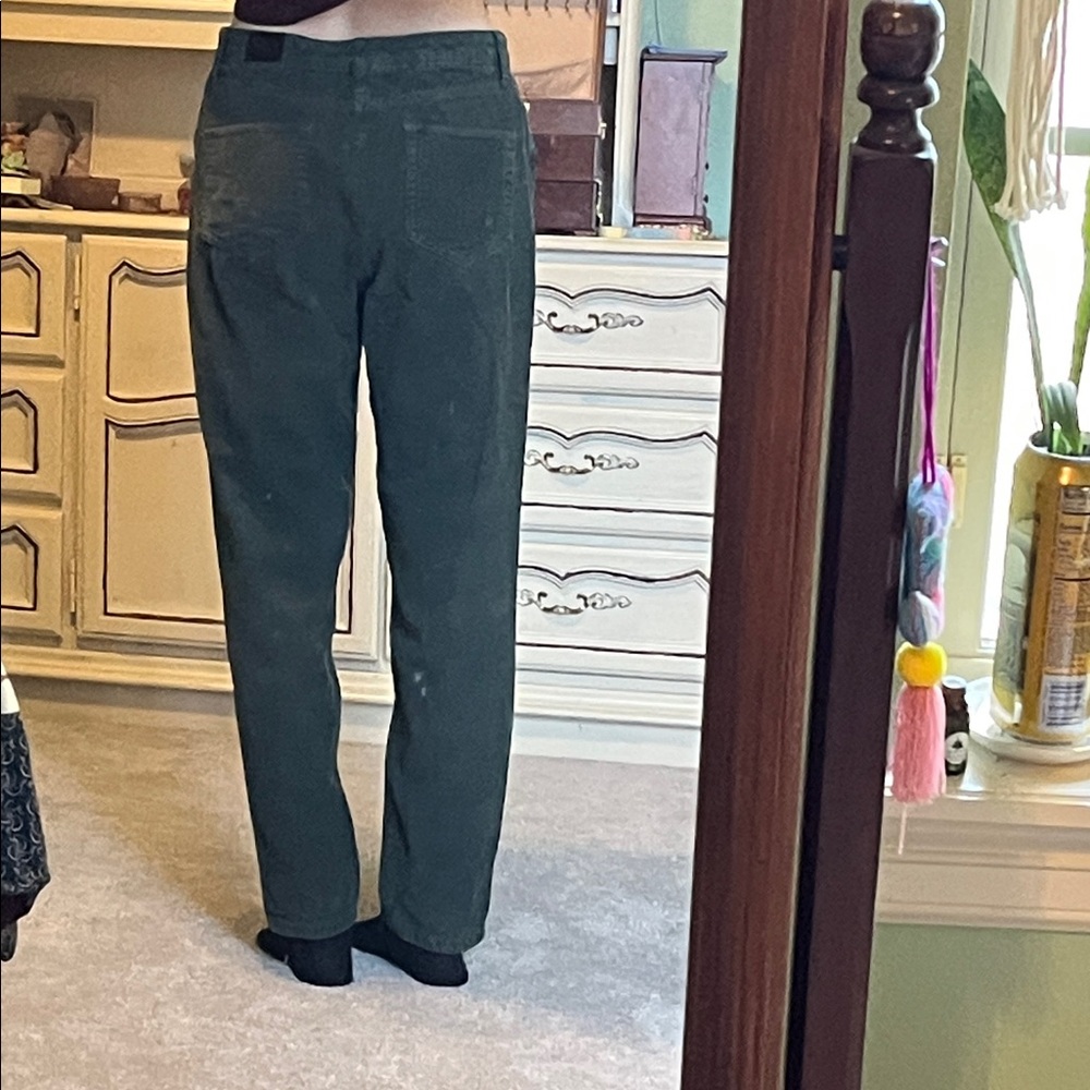 BDG Forest Green Corduroy Trousers - Picture 6 of 6
